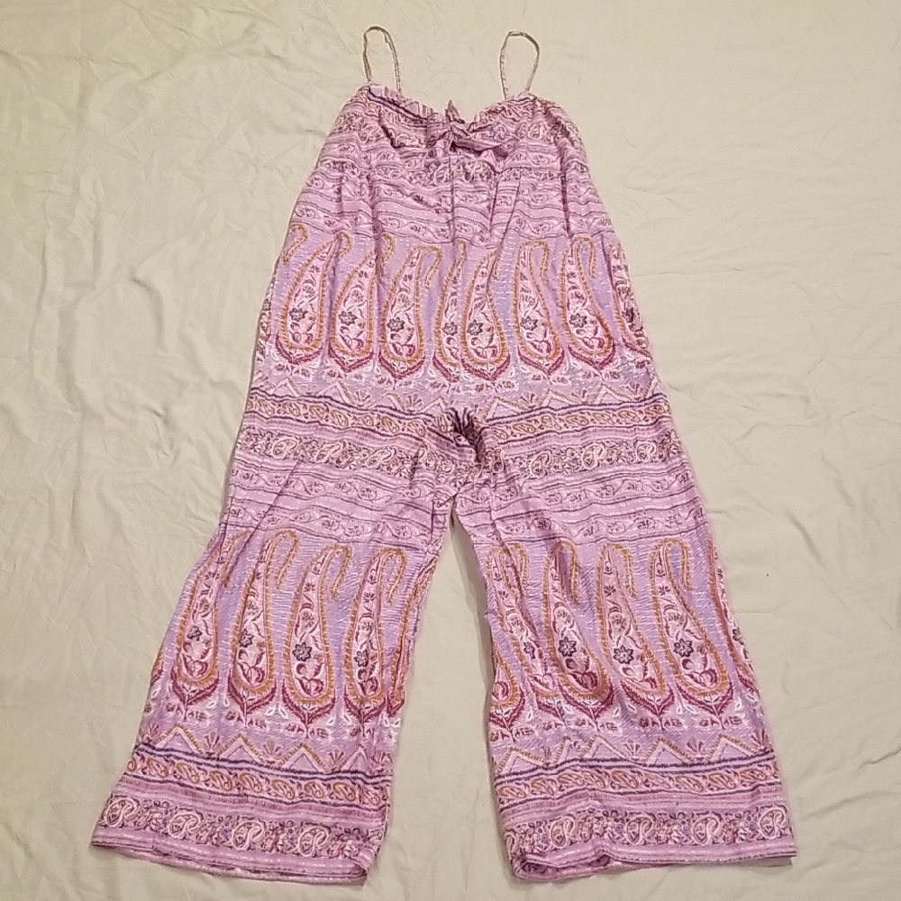 Point Sur | Pink and Orange Paisley Jumpsuit